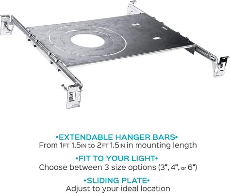 recessed lighting metal bracket|6 inch led mount plate.